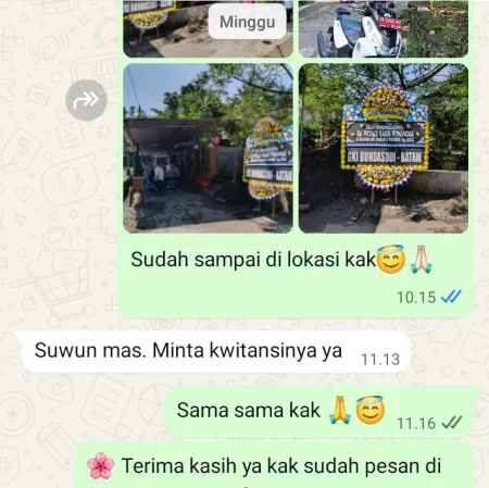 Pengiriman Papan Bunga Duka Api Api Wonokerto